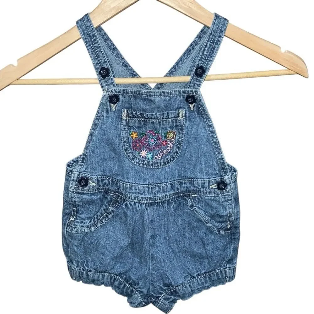 Oshkosh B’gosh vtg Vestbak Baby Overall Shorts 18 months
